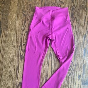 Lululemon leggings size 4 and 25” long. Wore once, like new condition